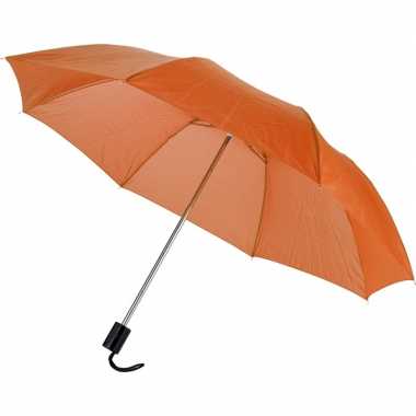 Compacte paraplu oranje