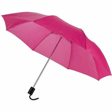 Compacte paraplu roze