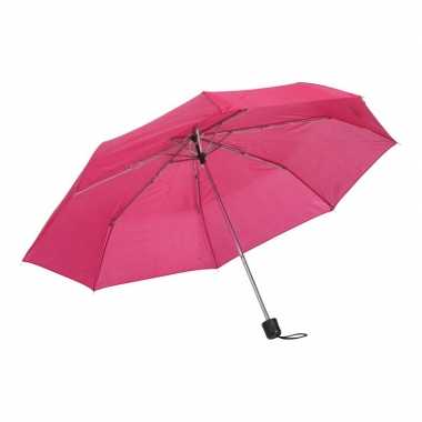 Kleine uitvouwbare paraplu fuchsia roze