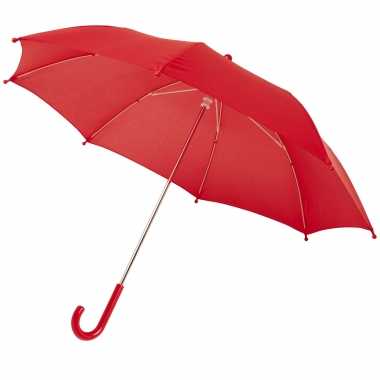 Rode storm paraplu kinderen doorsnede stormproof