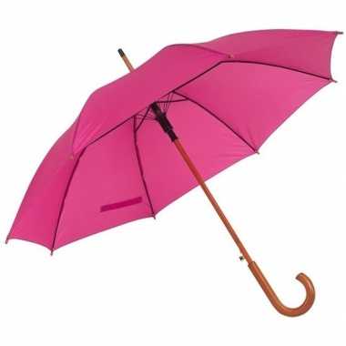 Set stuks grote paraplu roze