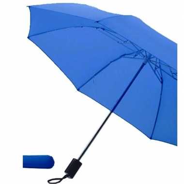 X blauwe paraplus uitklapbaar hoes