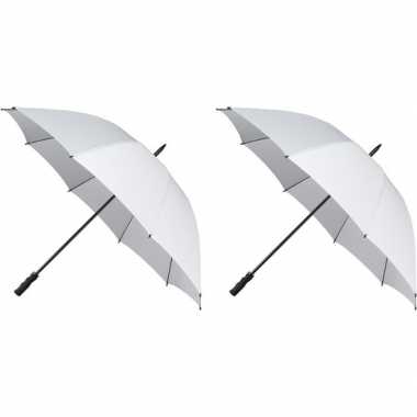 X stormparaplu wit