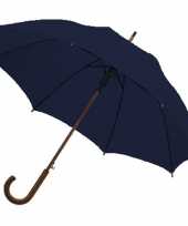 Grote luxe paraplu donkerblauw diameter